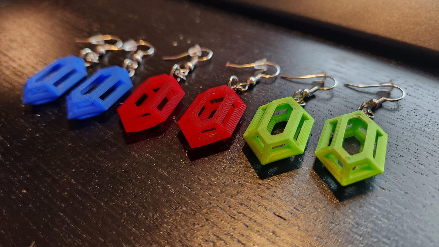 Zelda Rupee Earrings