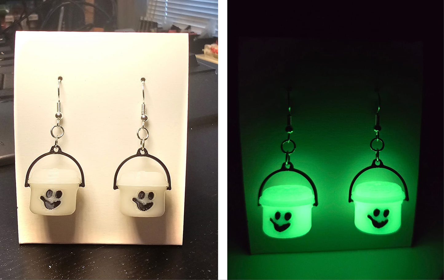 Mini McDonalds Halloween Bucket Earrings