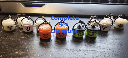 Complete Set - Mini McDonalds Halloween Bucket Earrings