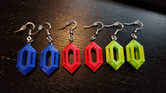 Zelda Rupee Earrings