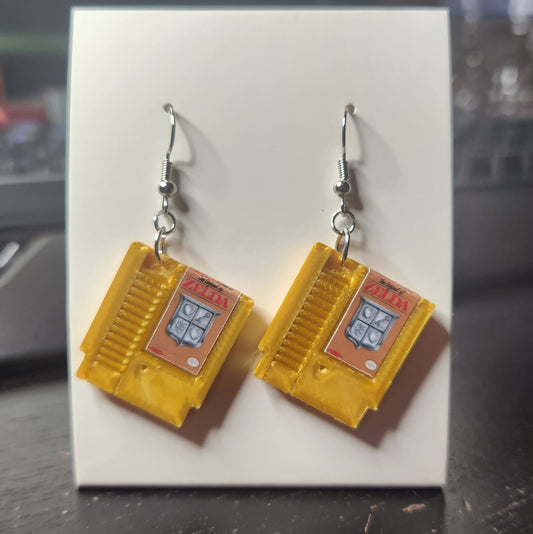 Legend of Zelda NES Cartridge Earrings