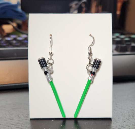 Lightsaber Earrings - Green Saber