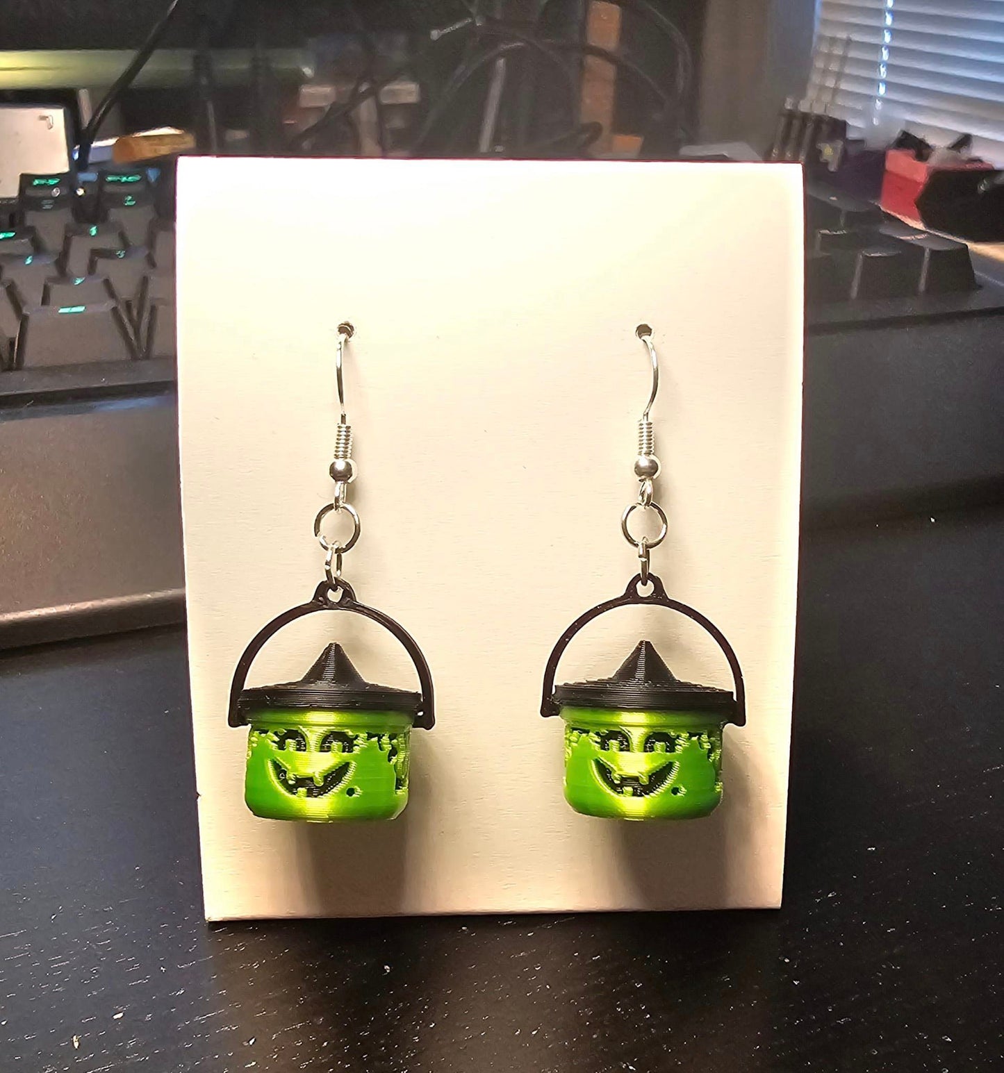 Mini McDonalds Halloween Bucket Earrings