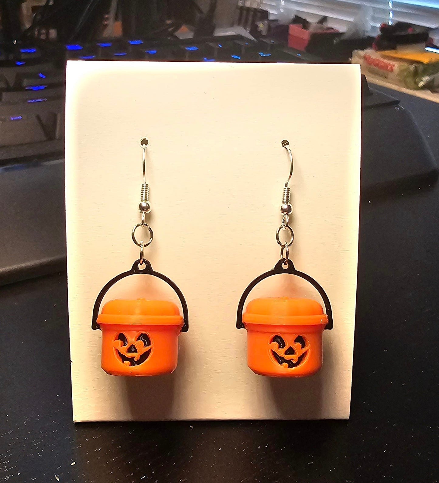 Mini McDonalds Halloween Bucket Earrings