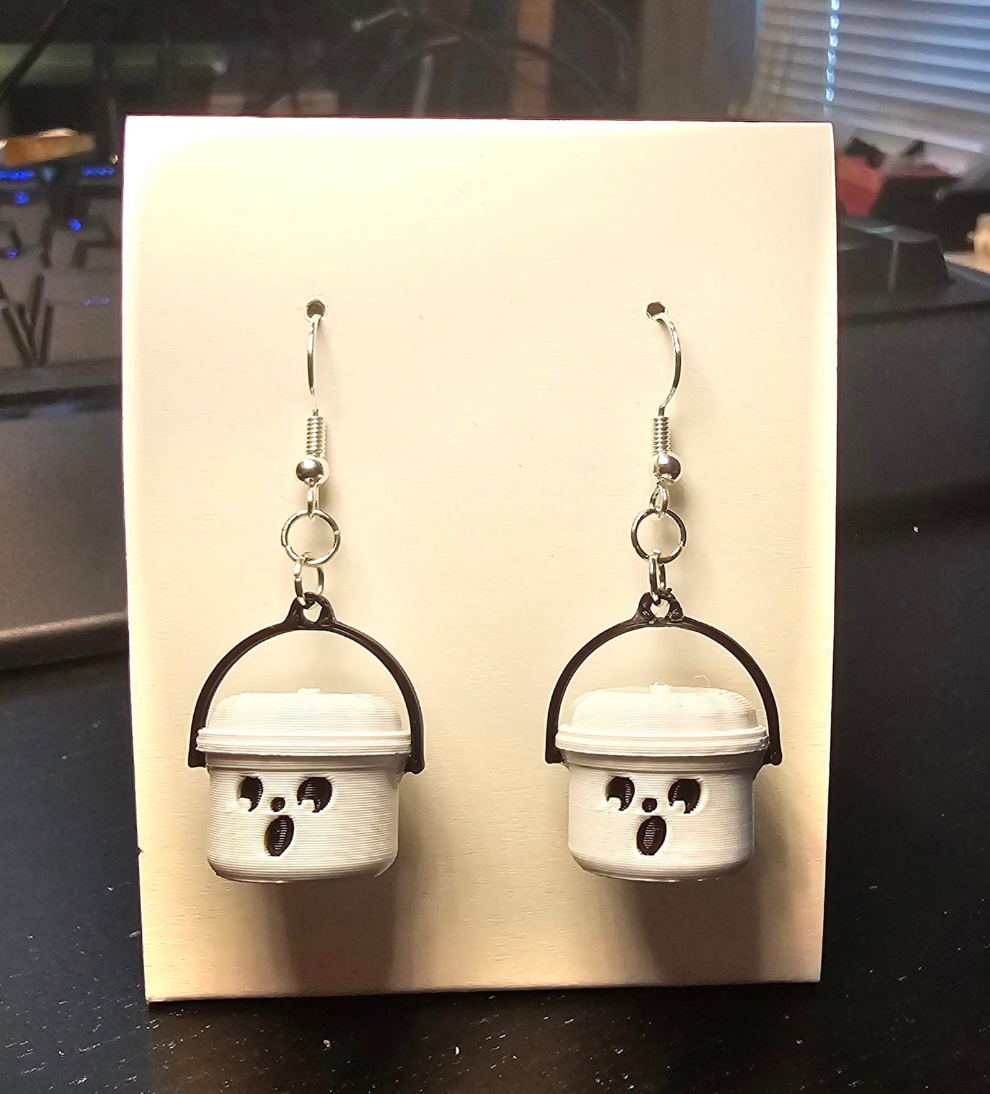 Mini McDonalds Halloween Bucket Earrings